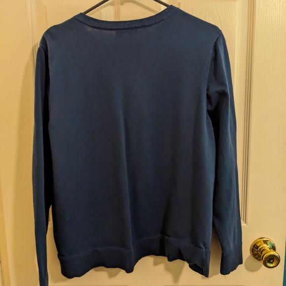 ‼️ CLEARANCE Studio Works blue, button down cardigan, size 2X - Picture 5 of 12